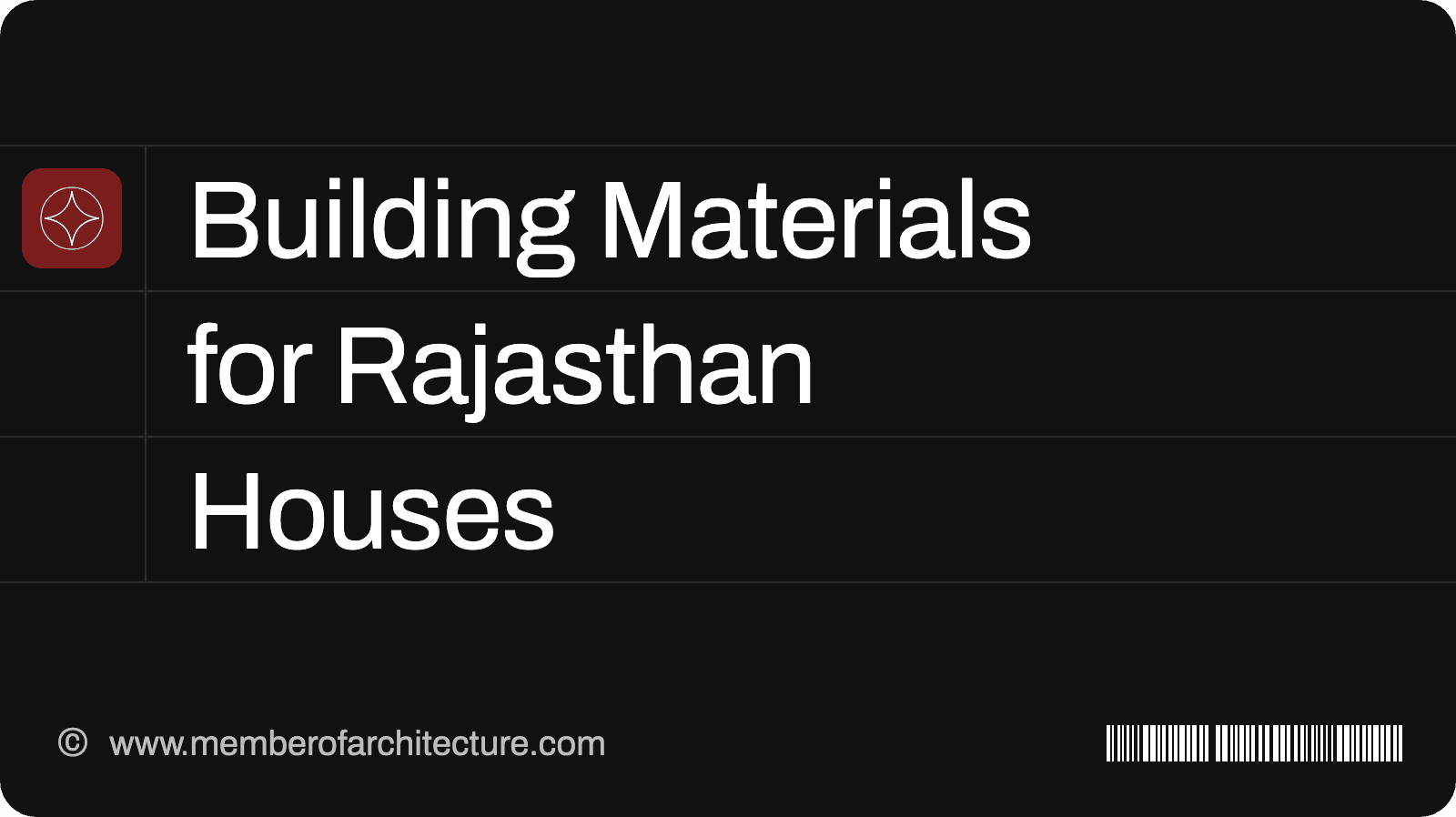 Building Materials for a House in Jaipur, Jodhpur and Rajasthan: What to Use and Why