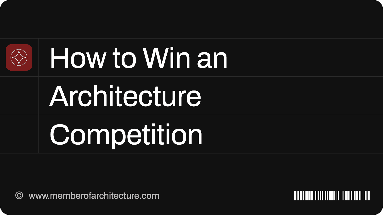 How to Win an Architecture Competition: Concept, Board Layout and the Jury's First Look