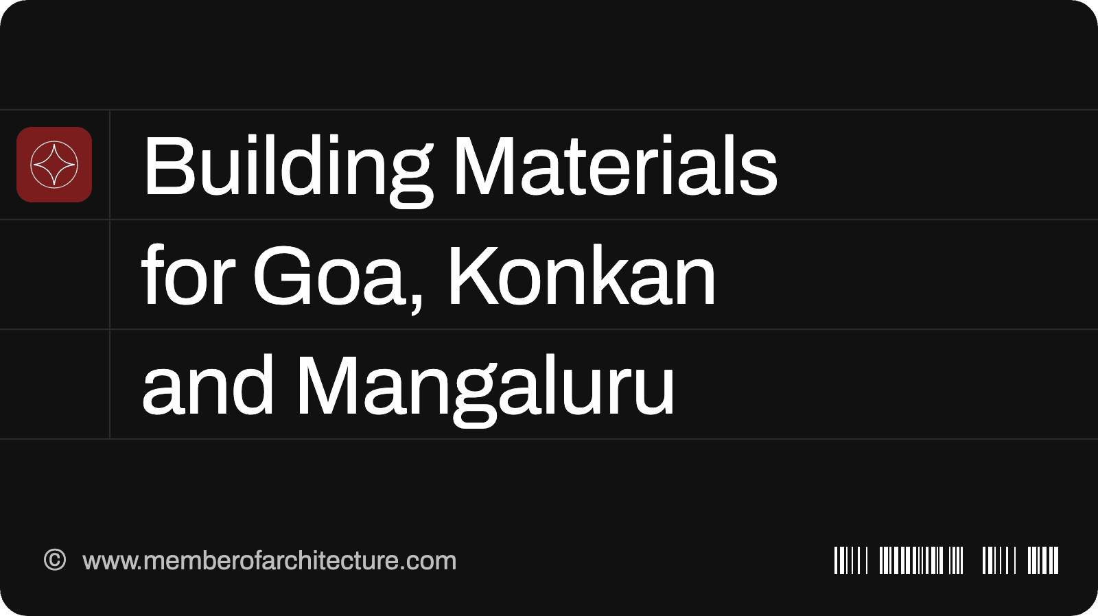 Building Materials for a House in Goa, Konkan and Mangaluru: What to Use and Why
