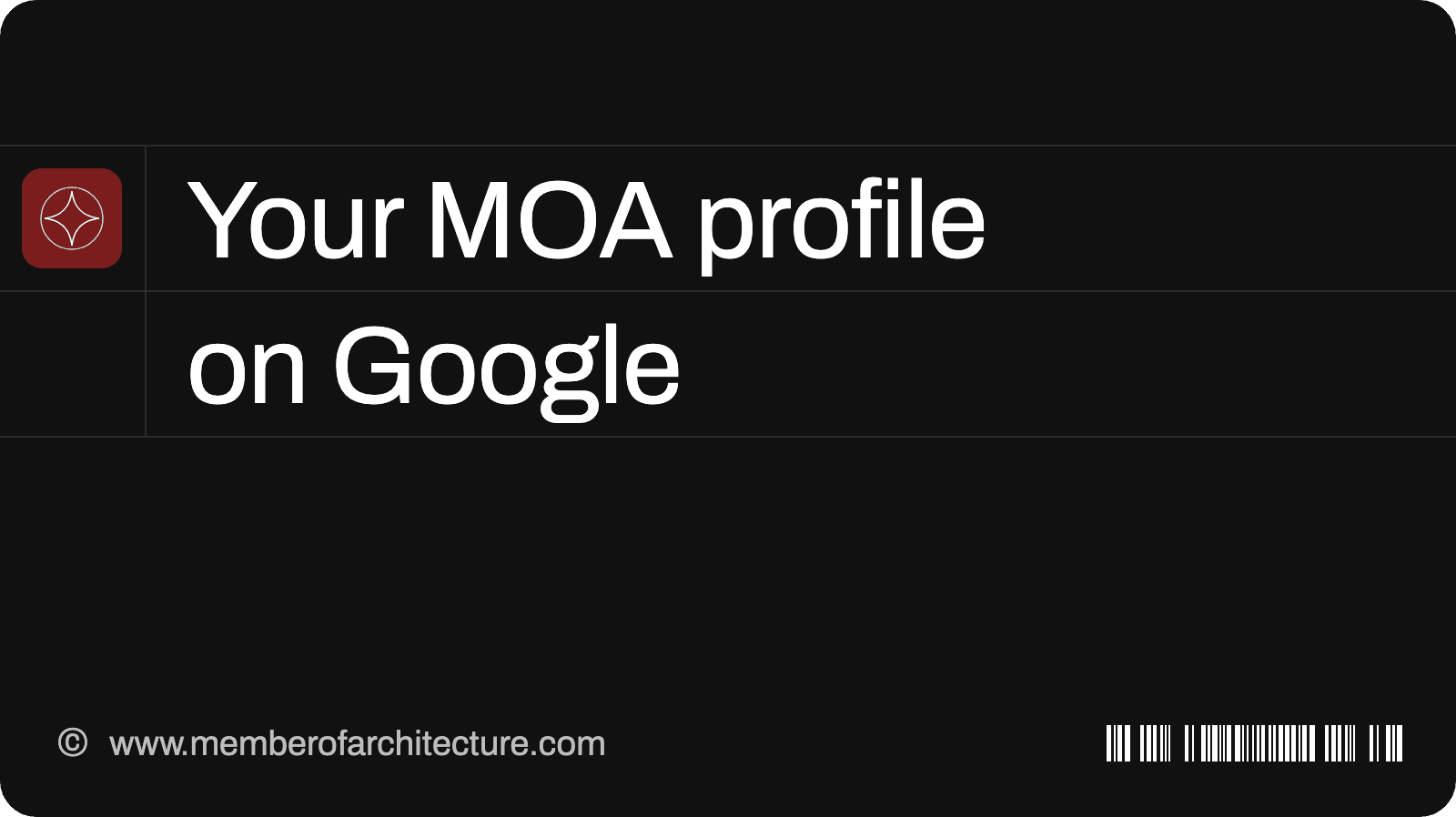 Getting Your MOA Profile and Projects onto Google