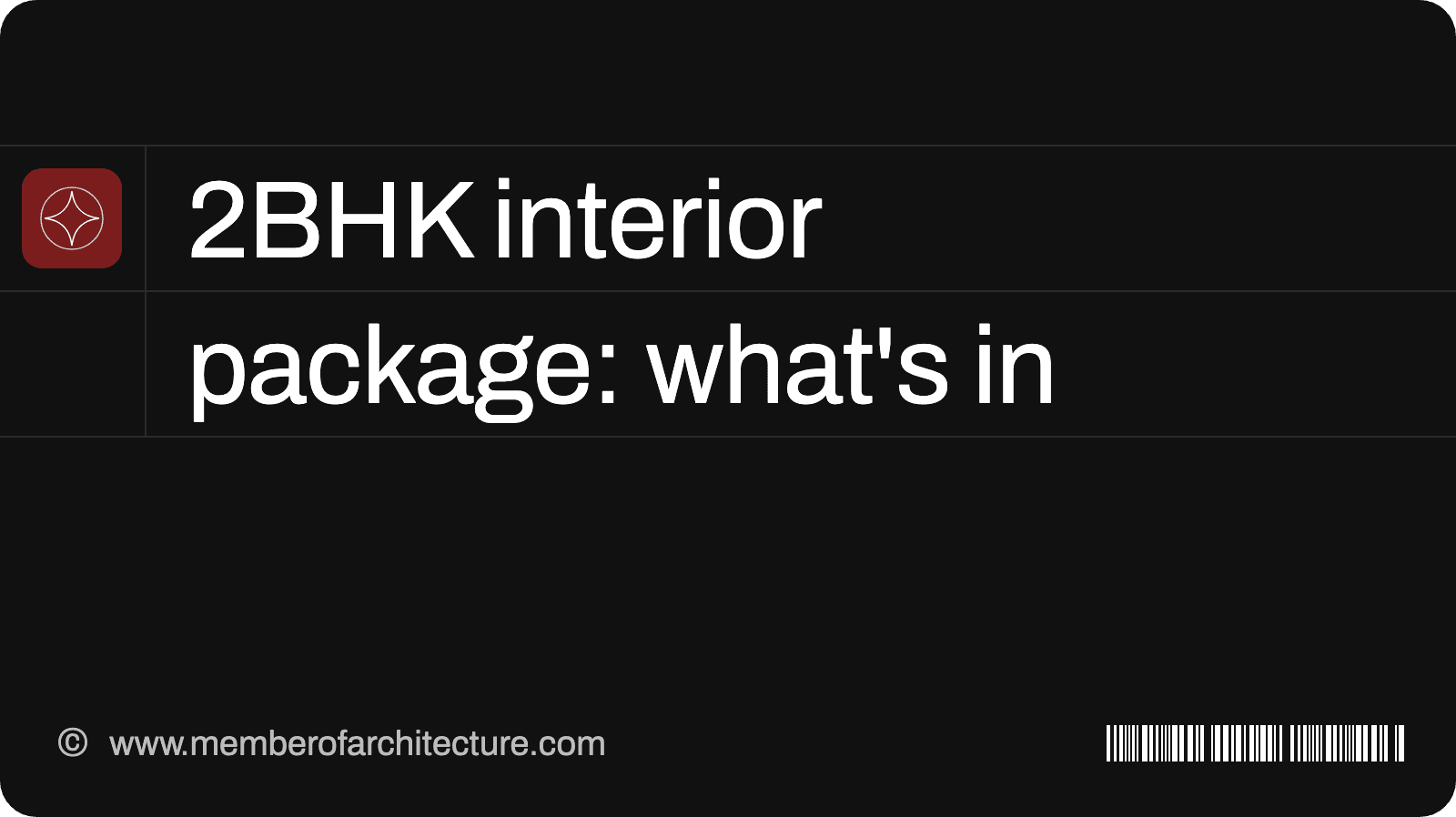 Interior Design Packages: What a 2BHK Package Includes