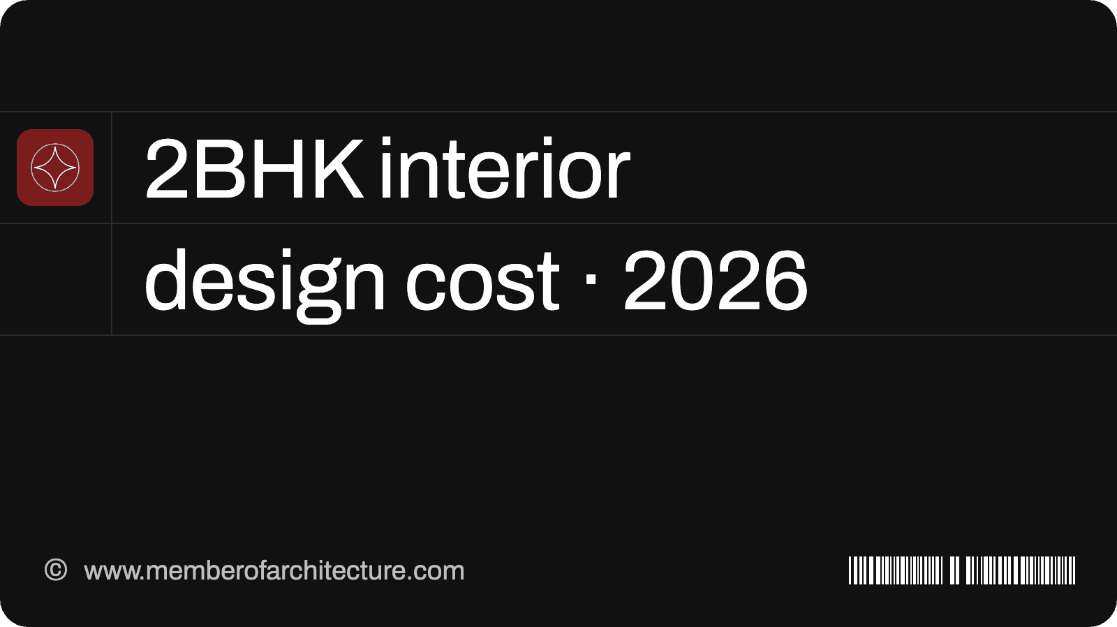 2BHK Interior Design Cost in India 2026: Line-by-Line Estimate and Packages
