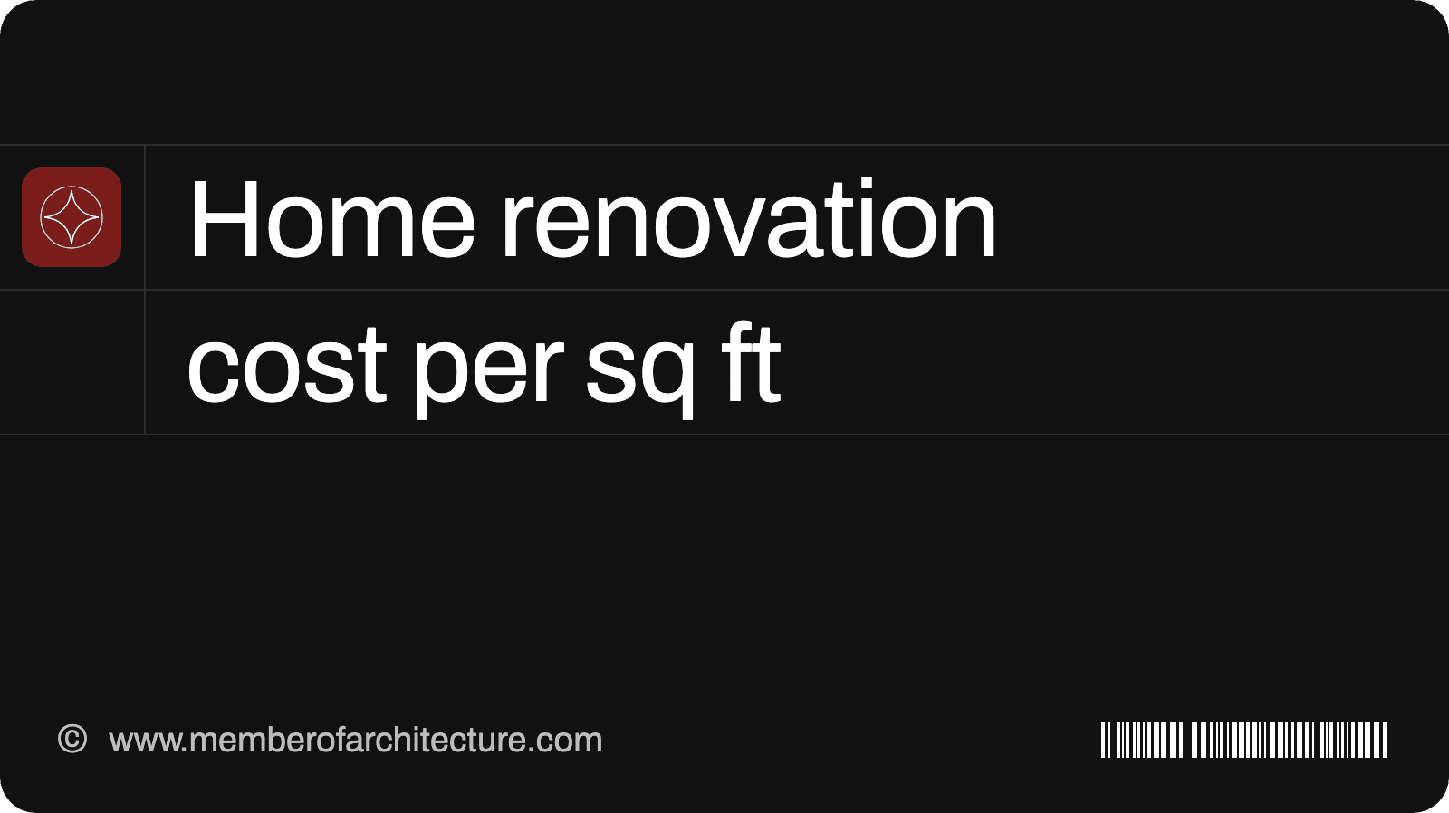 Home Renovation Cost per sq ft in India 2026