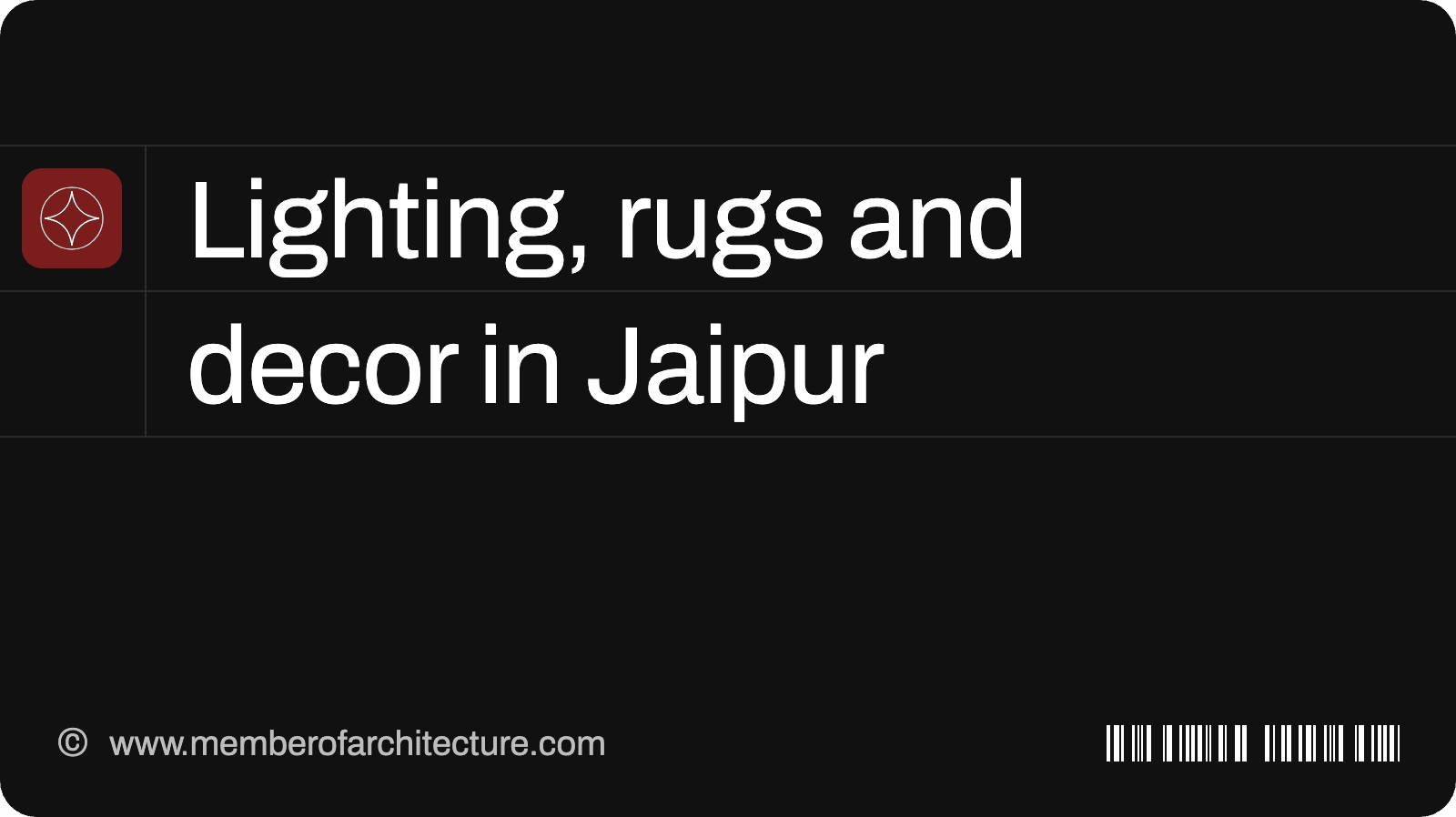 Lighting, Rugs and Home Decor in Jaipur: Where Designers Shop