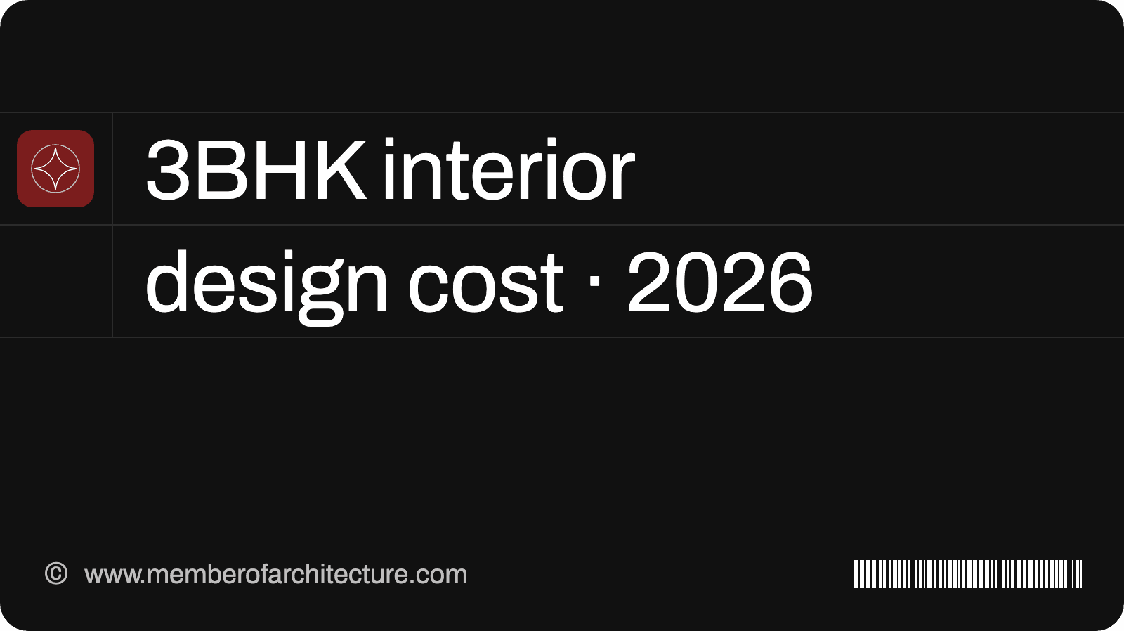 3BHK Interior Design Cost in India 2026: Room-by-Room Estimate