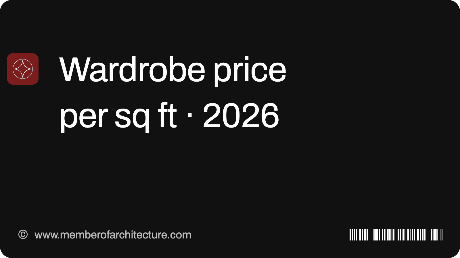 Wardrobe Price per sq ft in India 2026: Modular and Sliding Costs
