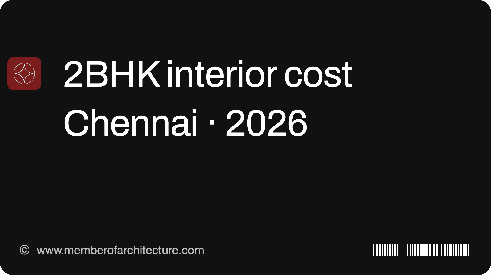 2BHK Interior Design Cost in Chennai (2026): Line by Line, Before and After GST