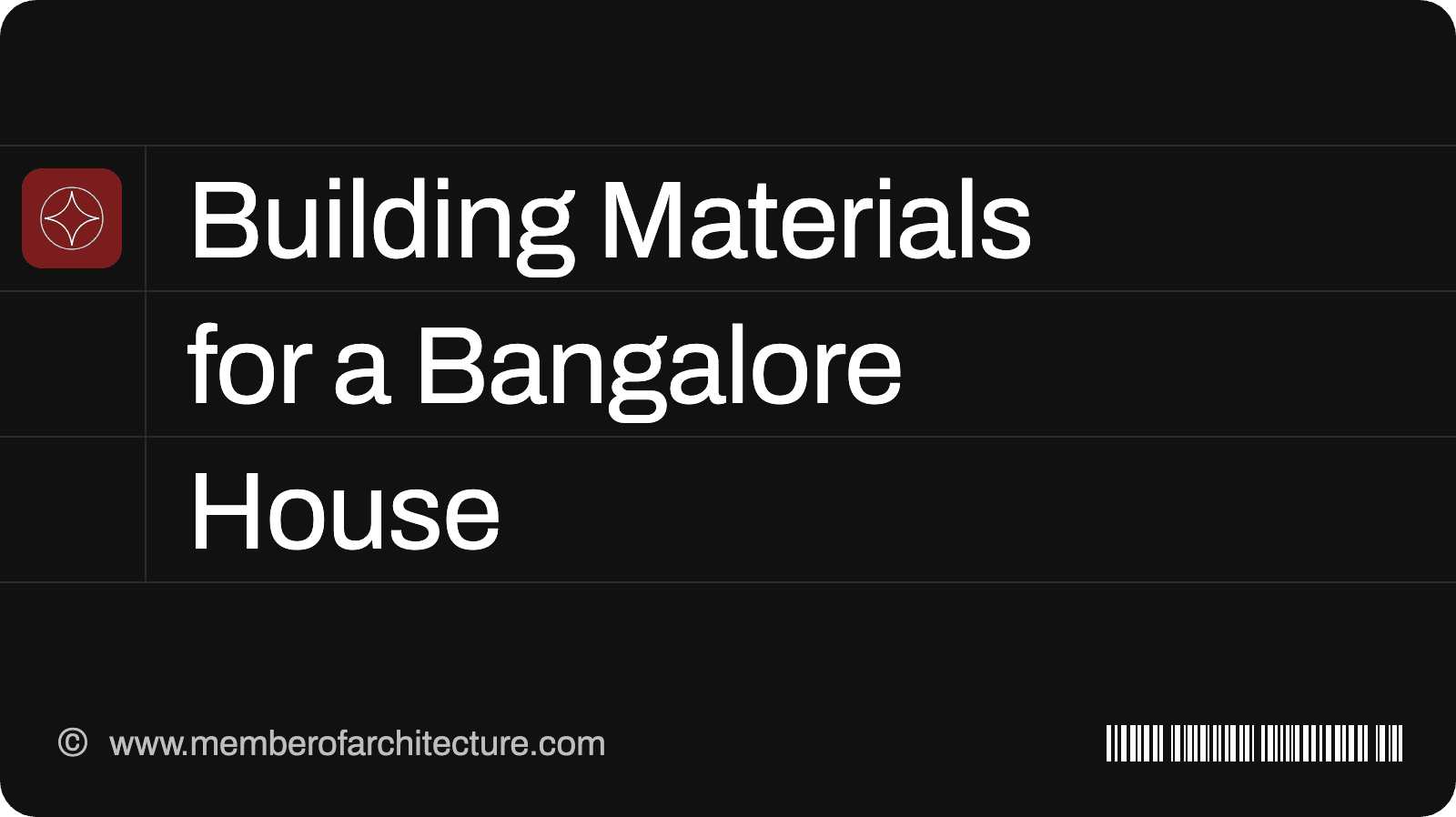 Building Materials for a House in Bangalore: Granite, Brick, Blocks and What Works Here