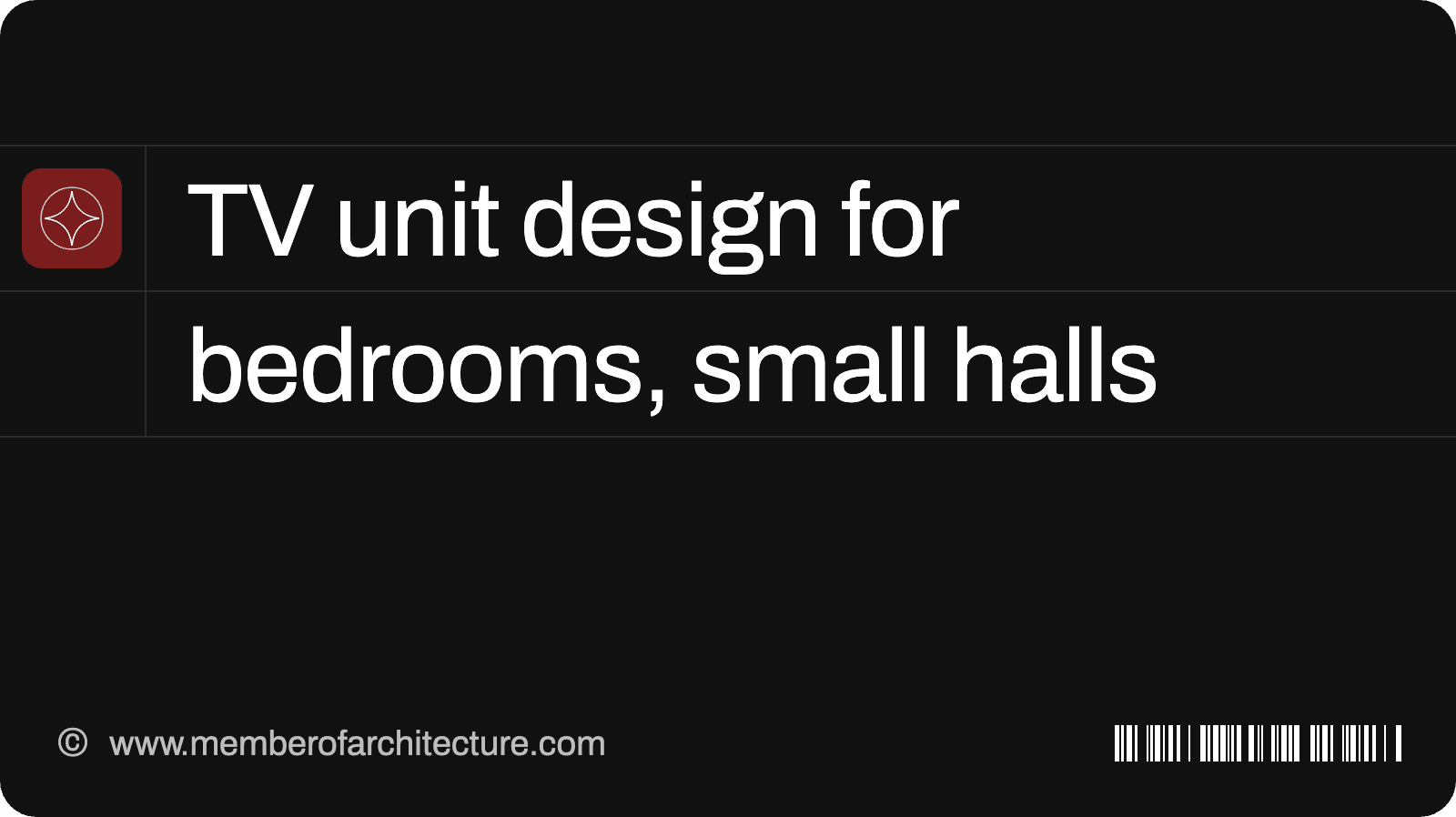 TV Unit Design for Bedroom and Small Halls