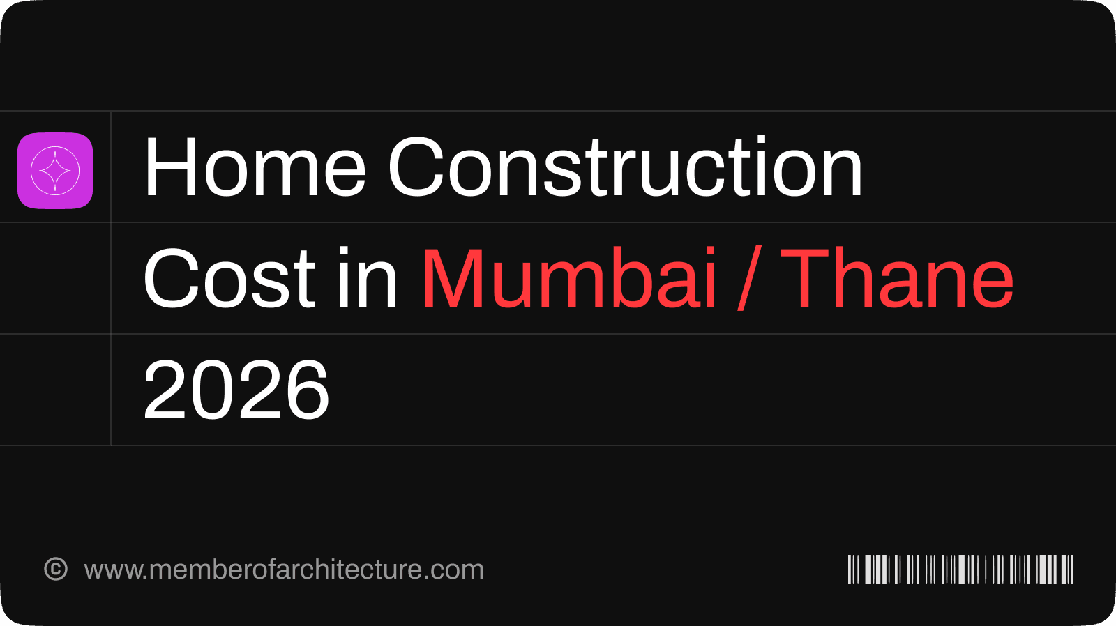 Home Construction Cost in Mumbai & Thane (2026): Phase-Wise Breakdown & Calculator
