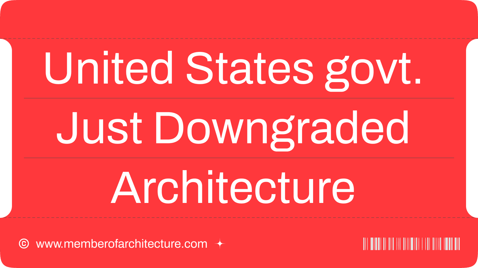 The US Government Just "Downgraded" Architecture: What the Removal of Professional Status Means for the Industry and Indian Aspirants