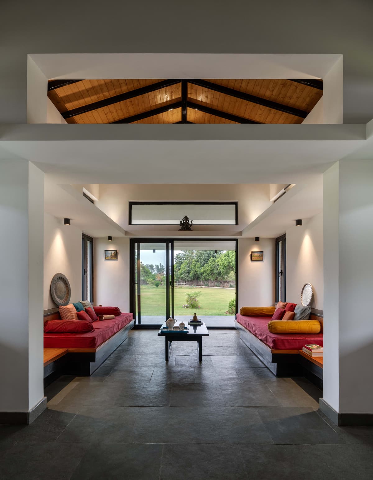 Exposed brick meets minimal design where tradition and modernity flow together.