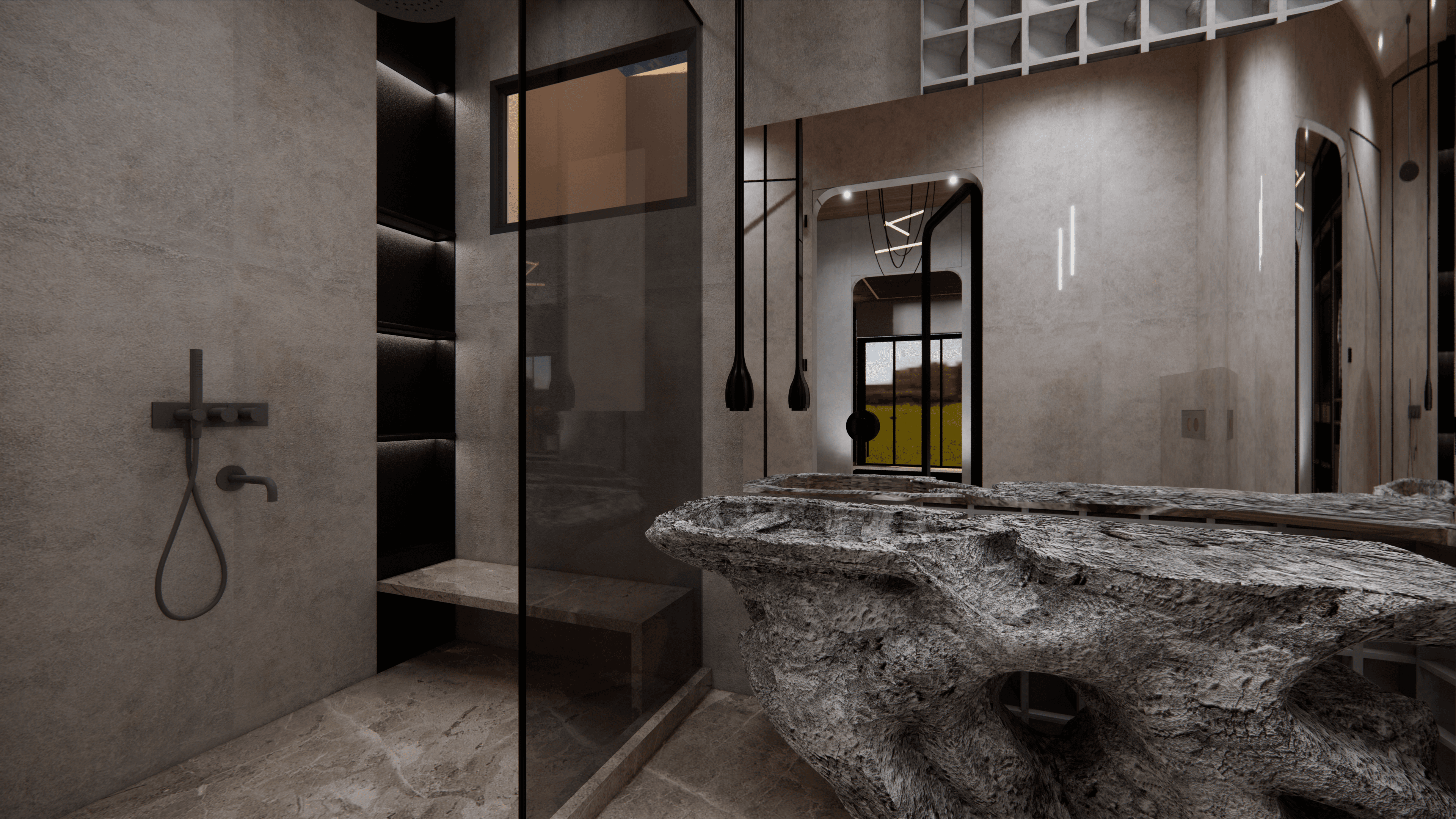 Master's washroom Bathing area