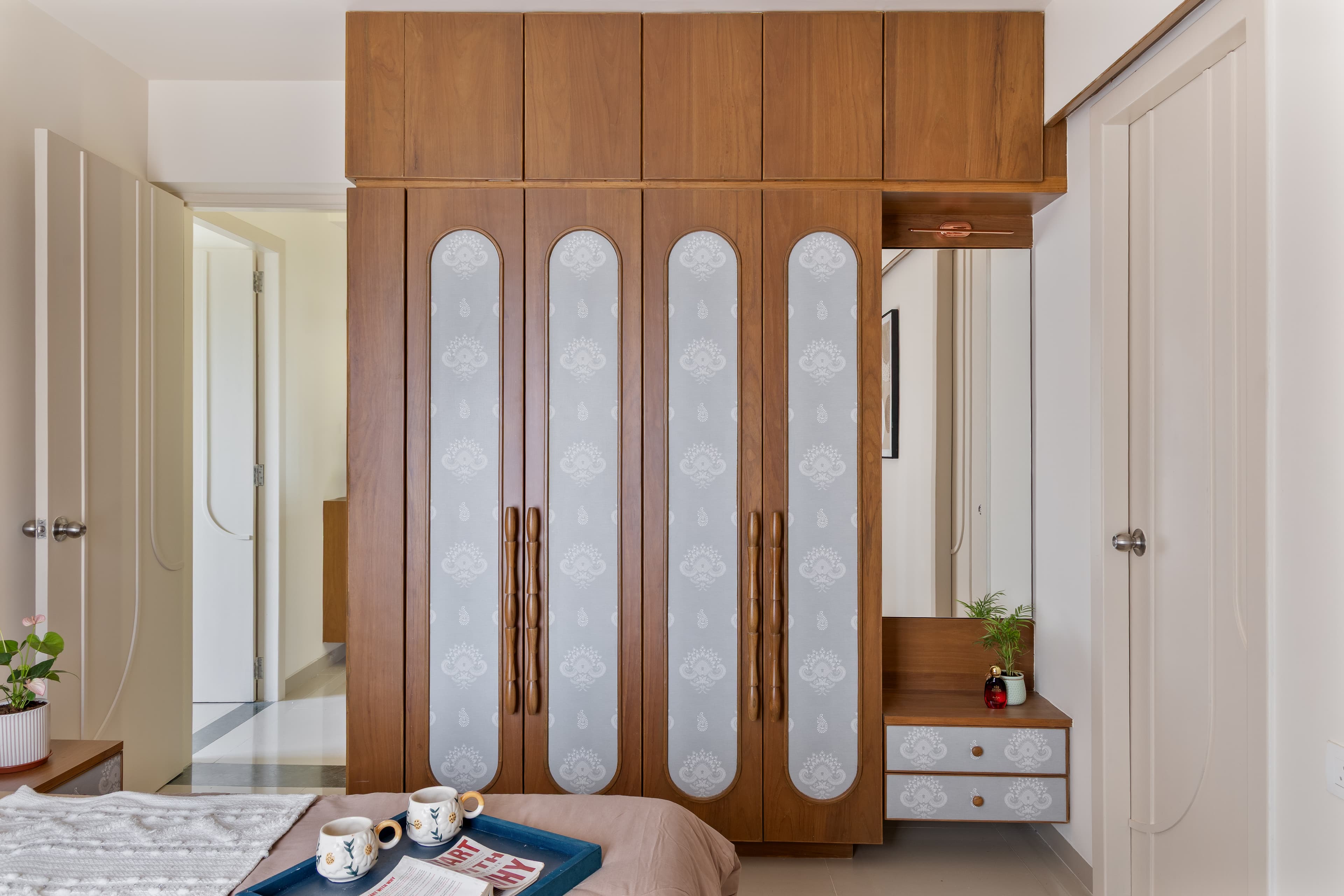 wardrobe enhance with customised wooden handle