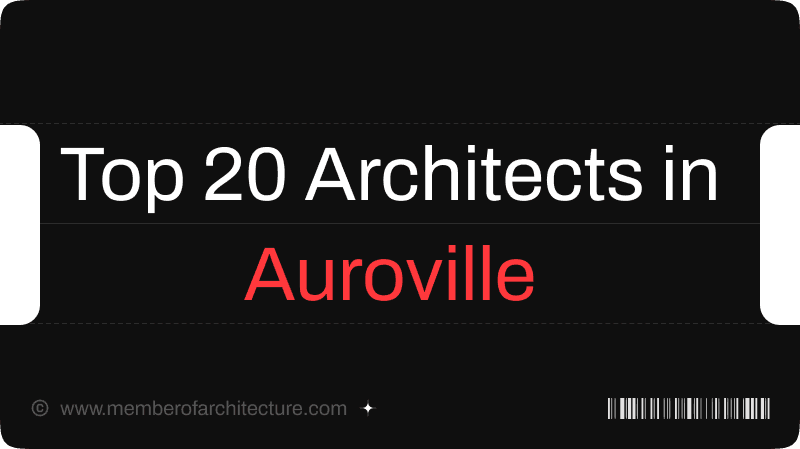Top 20 Architects and Interior Designers in Auroville & Pondicherry - MOA