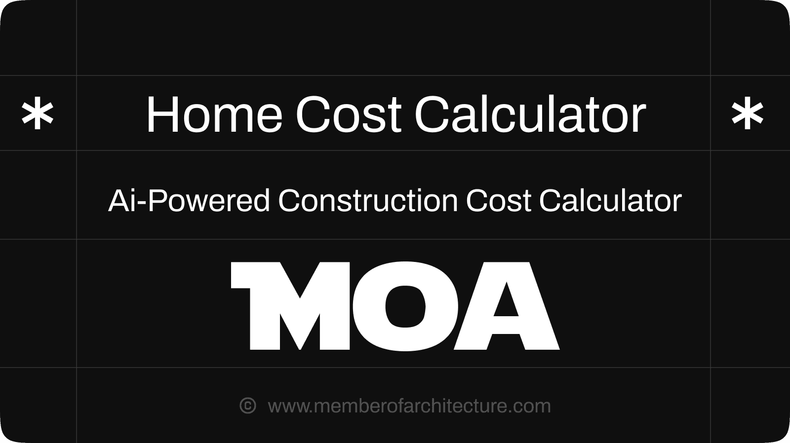 Free Building Construction Cost Calculator by MOA: Budget Your Dream Home with Confidence