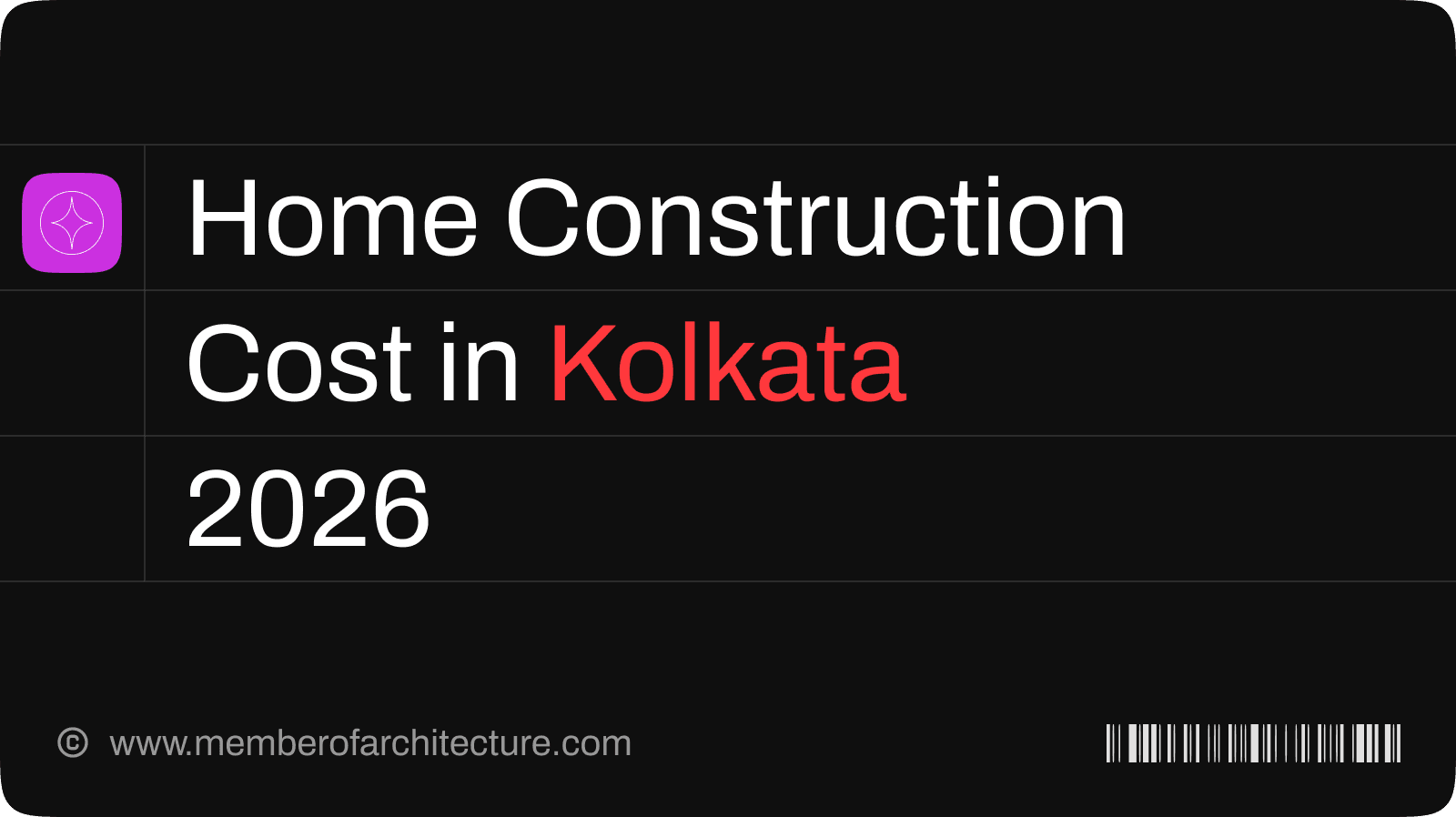 Home Construction Cost in Kolkata (2026): Phase-Wise Breakdown & Calculator