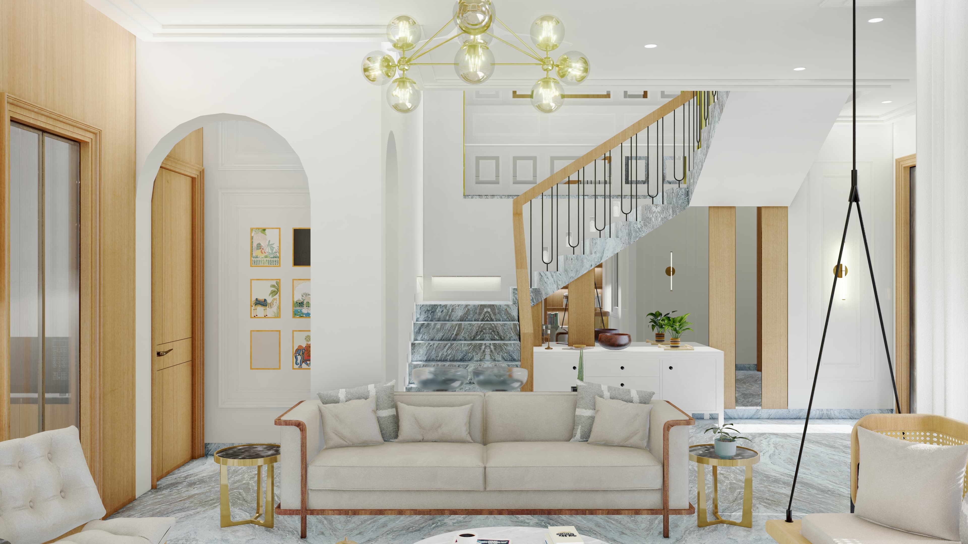 LIVING ROOM RENDER - 2