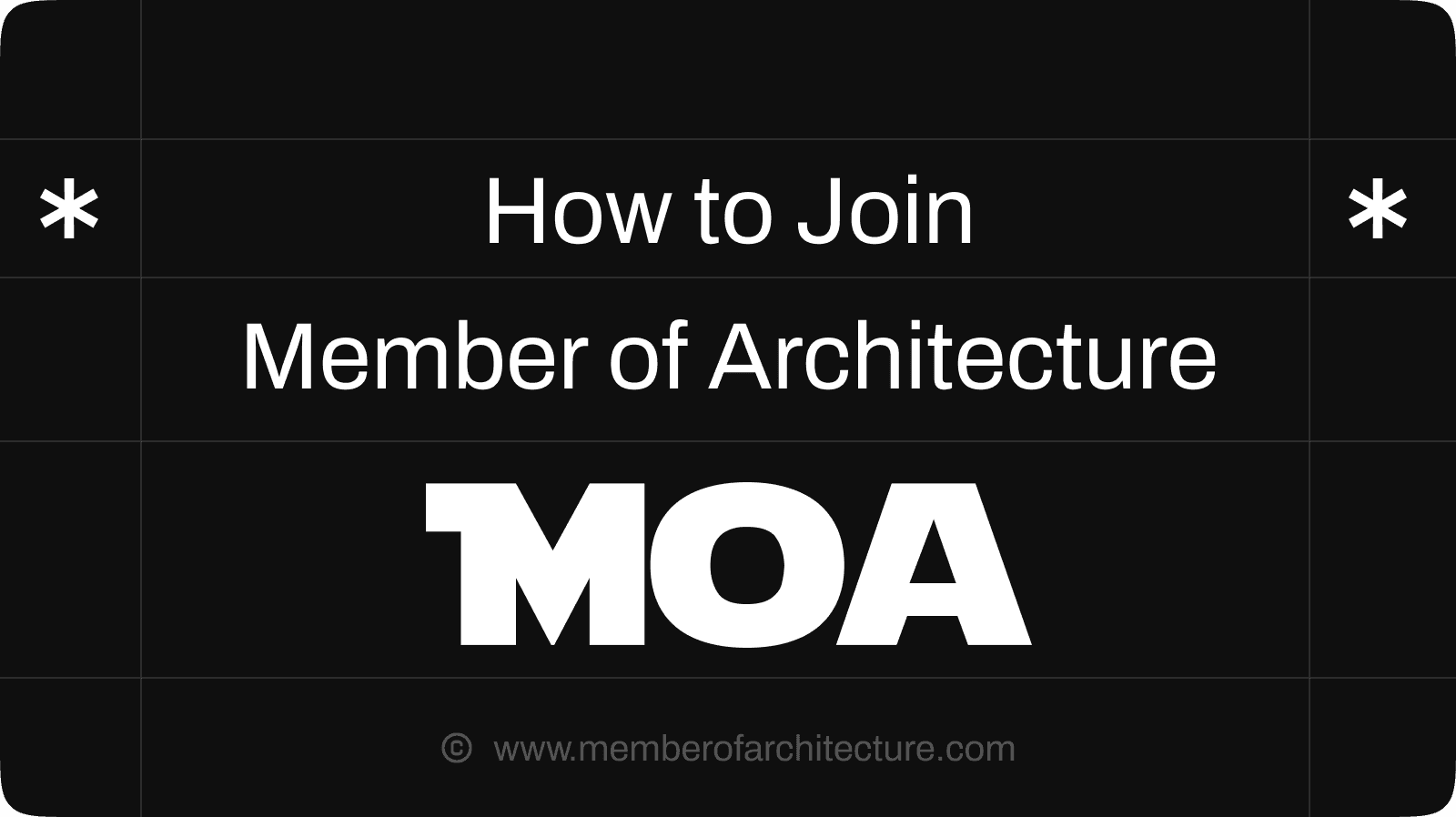 Your Essential Guide to Joining the Member of Architecture (MOA) Platform